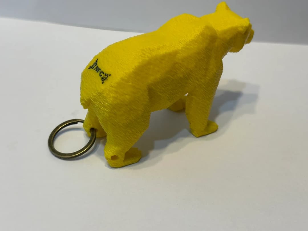 Floating NFC Bear Keychain